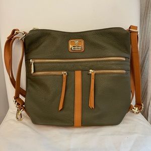 Valentina adjustable leather sling purse